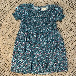 Peek Kids' Floral Smocked Cotton Dress sz 12